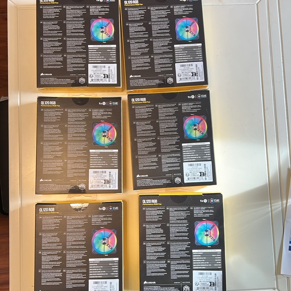 Corsair QL120 RGB Performance RGB fan- Never been open; Sealed boxes - Picture 2 of 6